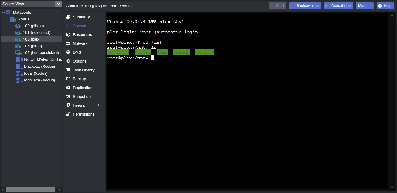 How To Mount A Network Drive to Plex in an LXC in Proxmox